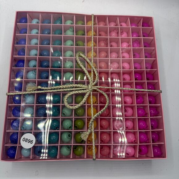 NEW Anthropologie Mini Opaque Christmas Ball Ornaments Set of 144 Glitterville - Picture 3 of 3